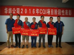 公司對2016年CQI項目進行階段性總結(jié)表彰